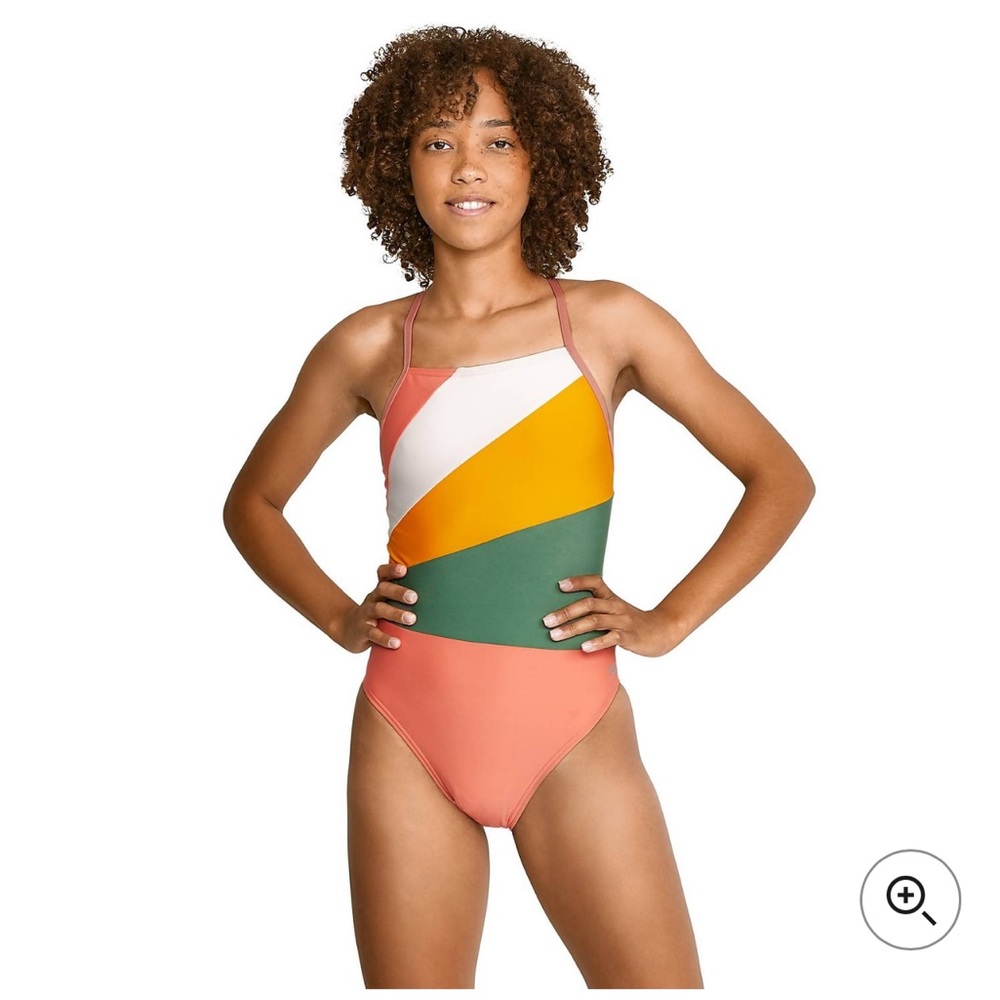 NWT Speedo Cheeky One Piece Swim Suit